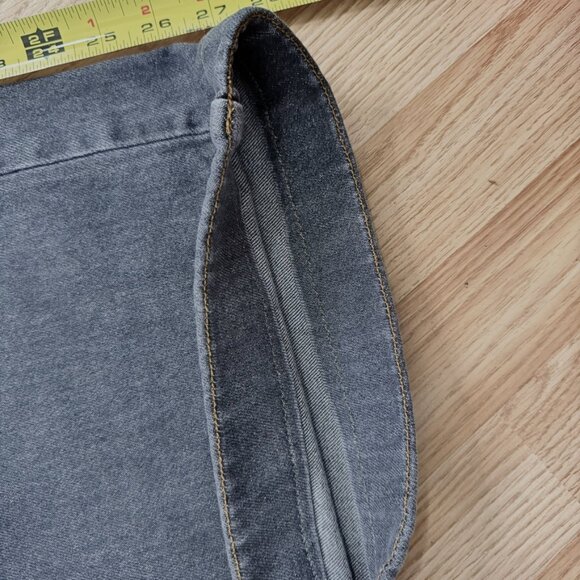 Democracy High Rise Wide Leg Jeans Womens Size 12 Charcoal Denim - Picture 5 of 8